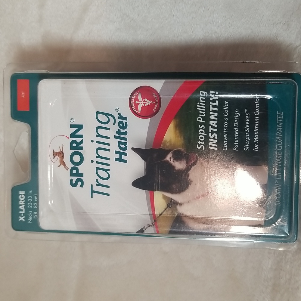 SPORN Big Dog Halter Great For Training STOPS Pulling. Converts To a‎ Collar XL